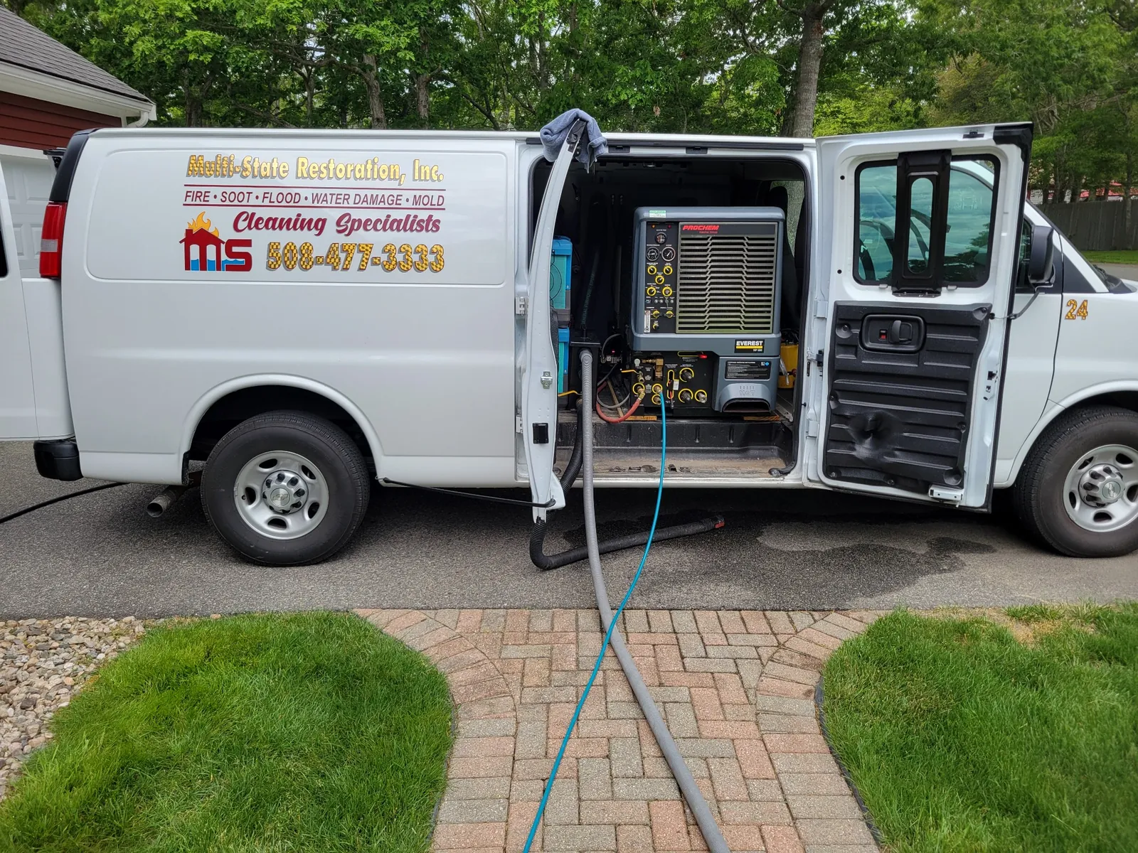 Multi-State Restoration branded service van